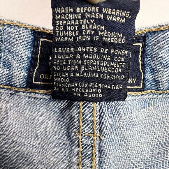 Vintage Route 66 Ultra High Waisted Relaxed Fit Crop Jeans - Picture 9 of 11